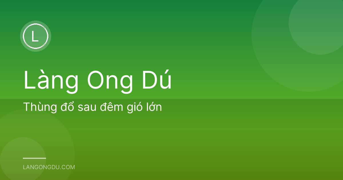 Thùng đổ sau đêm gió lớn