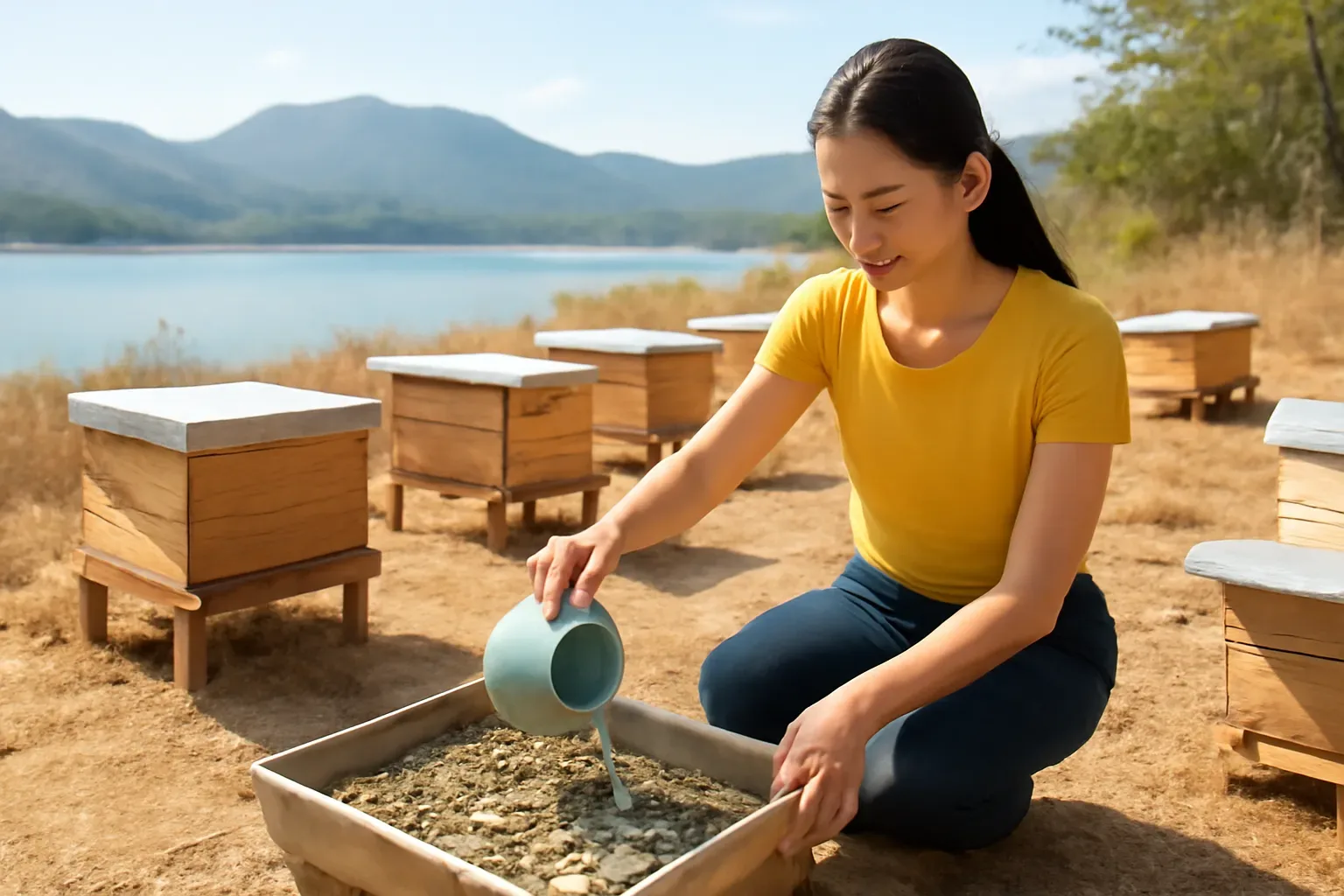 Ong dú lấy nước ở đâu mùa khô: kinh nghiệm xóm ven hồ