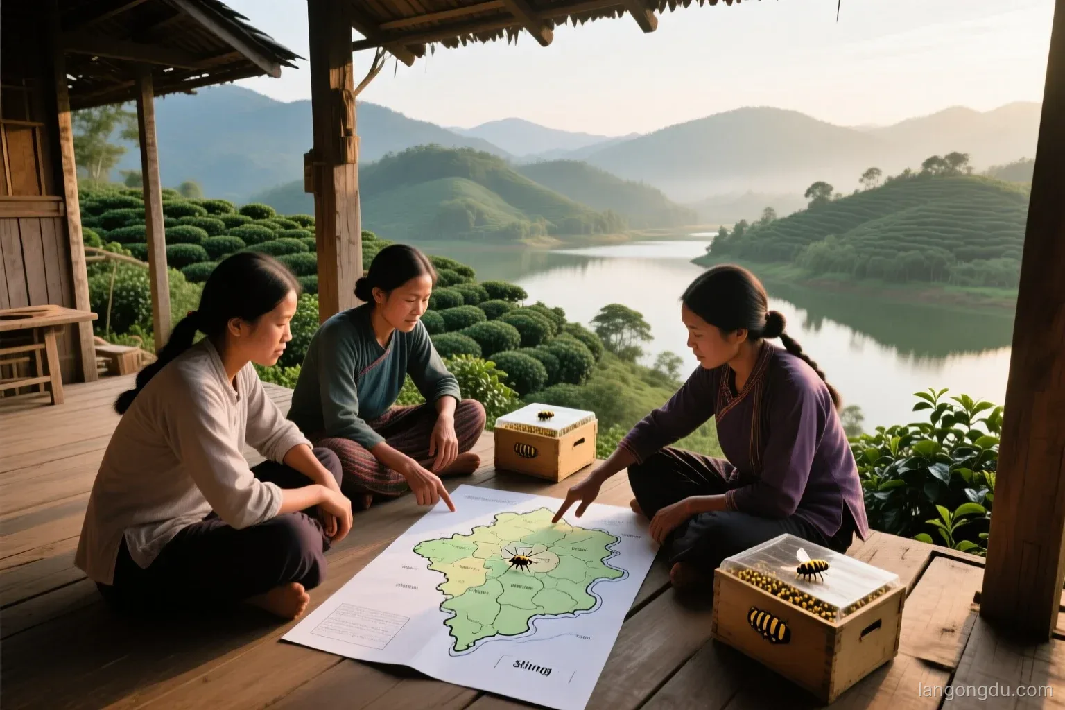 Quy ước số tổ ong dú mỗi hộ để cả xóm không giành hoa